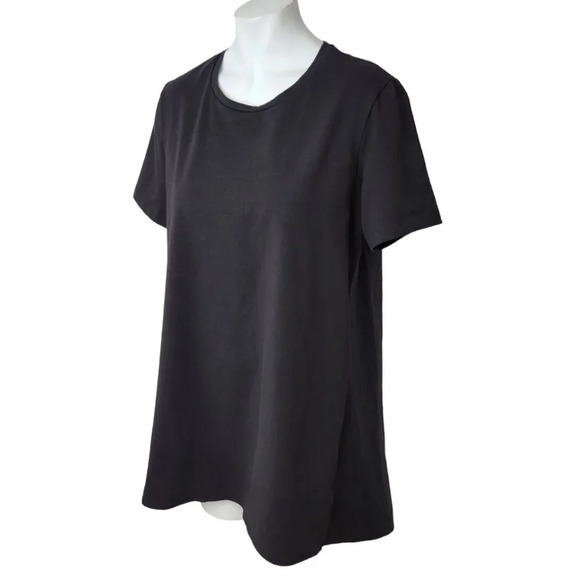 COS Womens Cotton  High Low Top Size Small Black - Picture 2 of 7
